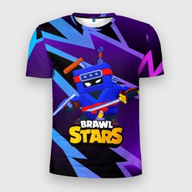 Мужская футболка 3D спортивная с принтом Ash Brawl Stars Эш  в Белгороде, 100% полиэстер с улучшенными характеристиками | приталенный силуэт, круглая горловина, широкие плечи, сужается к линии бедра | ash | brawl | brawl stars | brawlstars | brawl_stars | аш | бравл | бравлстарс | эш