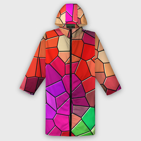 Дождевик унисекс 3D с принтом Мозаика цветная в Ухте,  |  | drawing | figure | mosaic | мозаика | рисунок | фигура