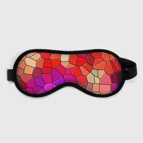 Маска для сна 3D с принтом Мозаика цветная в Тюмени, внешний слой — 100% полиэфир, внутренний слой — 100% хлопок, между ними — поролон |  | drawing | figure | mosaic | мозаика | рисунок | фигура