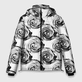 Мужская зимняя куртка 3D с принтом Черно белый абстрактный узор в Тюмени, верх — 100% полиэстер; подкладка — 100% полиэстер; утеплитель — 100% полиэстер | длина ниже бедра, свободный силуэт Оверсайз. Есть воротник-стойка, отстегивающийся капюшон и ветрозащитная планка. 

Боковые карманы с листочкой на кнопках и внутренний карман на молнии. | абстрактный | винтажный | детский | круги | молодежный | ретро | современный | спирали
