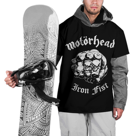 Накидка на куртку 3D с принтом Iron Fist в Тюмени, 100% полиэстер |  | alternative | metall | motorhead | music | rock | альтернатива | металл | моторхед | моторхэд | музыка | рок