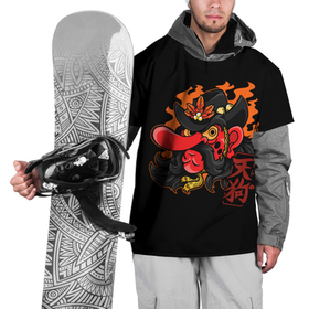 Накидка на куртку 3D с принтом Японский Лемми в Тюмени, 100% полиэстер |  | alternative | metall | motorhead | music | rock | альтернатива | лемми | металл | моторхед | моторхэд | музыка | рок