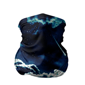Бандана-труба 3D с принтом КОСМИЧЕСКИЕ ОБЛАКА в Новосибирске, 100% полиэстер, ткань с особыми свойствами — Activecool | плотность 150‒180 г/м2; хорошо тянется, но сохраняет форму | вселенная | звёзды | комета | космос | облака | планета