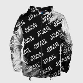 Мужская ветровка 3D с принтом Dead Space - Exposion (Pattern) в Белгороде, 100% полиэстер | подол и капюшон оформлены резинкой с фиксаторами, два кармана без застежек по бокам, один потайной карман на груди | dead | deadspace | game | games | logo | space | взрыв | дэд | дэдспейс | знак | космос | краска | лого | мертвый | паттерн | символ | спейс