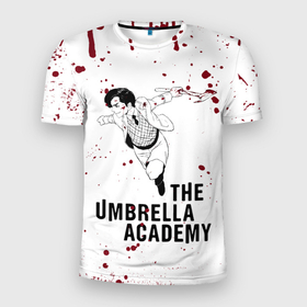 Мужская футболка 3D спортивная с принтом Number 5 | The Umbrella Academy (Z) в Кировске, 100% полиэстер с улучшенными характеристиками | приталенный силуэт, круглая горловина, широкие плечи, сужается к линии бедра | 5 | dark horse comics | netflix | number 5 | the umbrella academy | umbrella | академия амбрелла | комикс | комильфо | номер 5 | реджинальд харгривз | харгривз | хэйзел