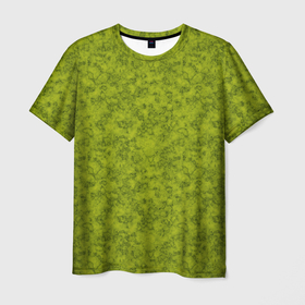 Мужская футболка 3D с принтом Зеленый мраморный узор  в Курске, 100% полиэфир | прямой крой, круглый вырез горловины, длина до линии бедер | зеленый | зеленый мрамор | каменный | модный | мраморный | современный