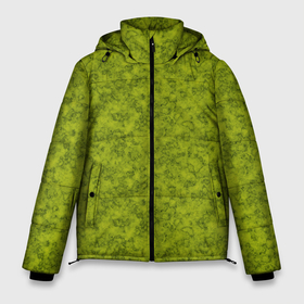 Мужская зимняя куртка 3D с принтом Зеленый мраморный узор в Белгороде, верх — 100% полиэстер; подкладка — 100% полиэстер; утеплитель — 100% полиэстер | длина ниже бедра, свободный силуэт Оверсайз. Есть воротник-стойка, отстегивающийся капюшон и ветрозащитная планка. 

Боковые карманы с листочкой на кнопках и внутренний карман на молнии. | Тематика изображения на принте: зеленый | зеленый мрамор | каменный | модный | мраморный | современный