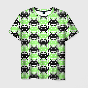 Мужская футболка 3D с принтом Space Invaders | Old game (Z) в Санкт-Петербурге, 100% полиэфир | прямой крой, круглый вырез горловины, длина до линии бедер | dendy | invaders | nintendo | shootem up | space invaders | денди | захватчики | космические захватчики | су имбэ | чужаки