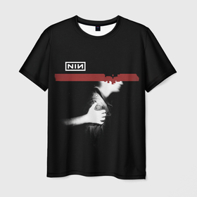 Мужская футболка 3D с принтом Nine Inch Nails в Белгороде, 100% полиэфир | прямой крой, круглый вырез горловины, длина до линии бедер | alternative | metall | music | nin | nine inch nails | rock | альтернатива | металл | музыка | найн ич нэилс | рок | трент резнор