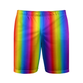 Мужские шорты спортивные с принтом Color gradient ,  |  | градиент | радуга | текстура | текстура градиента | трендовый градиент | тренды | цветной градиент