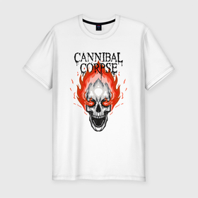 Мужская футболка хлопок Slim с принтом Cannibal Corpse | Труп Каннибала (Z) , 92% хлопок, 8% лайкра | приталенный силуэт, круглый вырез ворота, длина до линии бедра, короткий рукав | cannibal | cannibal corpse | corpse | death metal | deathgrind | алекс уэбстер | брутальный дэт метал | дэт метал | дэтграйнд | пол мазуркевич | роб барретт | труп каннибала