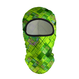 Балаклава 3D с принтом Ярко-зеленый абстрактный узор , 100% полиэстер, ткань с особыми свойствами — Activecool | плотность 150–180 г/м2; хорошо тянется, но при этом сохраняет форму. Закрывает шею, вокруг отверстия для глаз кайма. Единый размер | абстрактный | геометрический | детский | зеленый неоновый | креативный | модный | молодежный | неоновый | яркий зеленый