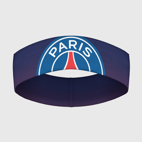Повязка на голову 3D с принтом PSG | ПСЖ   PARIS SAINT GERMAIN ,  |  | paris saint germain | psg | saint | sport | париж | псг | спорт | футбол