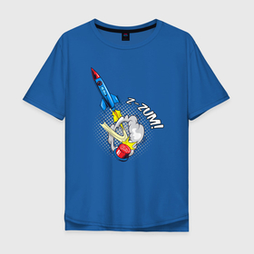 Мужская футболка хлопок Oversize с принтом Pop-art в Курске, 100% хлопок | свободный крой, круглый ворот, “спинка” длиннее передней части | pop art | popular art | кнопка | облако | поп арт | популярное искусство | ракета