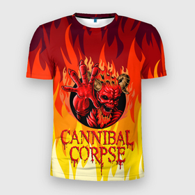 Мужская футболка 3D спортивная с принтом Cannibal Corpse | Труп Канниба в Петрозаводске, 100% полиэстер с улучшенными характеристиками | приталенный силуэт, круглая горловина, широкие плечи, сужается к линии бедра | cannibal | cannibal corpse | corpse | death metal | deathgrind | алекс уэбстер | брутальный дэт метал | дэт метал | дэтграйнд | пол мазуркевич | роб барретт | труп каннибала