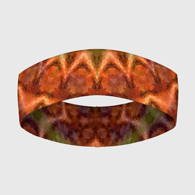 Повязка на голову 3D с принтом Оранжево оливковый калейдоскоп в Санкт-Петербурге,  |  | Тематика изображения на принте: калейдоскоп | коричневый | круглый орнамент | модный | мозаика | мозаичный узор | оливковый | оранжевый | орнамент | этнический
