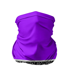 Бандана-труба 3D с принтом Яркий фиолетовый цветочный , 100% полиэстер, ткань с особыми свойствами — Activecool | плотность 150‒180 г/м2; хорошо тянется, но сохраняет форму | Тематика изображения на принте: детский | женский | кайма | лето | разноцветные ромашки | ромашки | фиолетовый | фиолетовый и желтый | цветочный узор | цветы