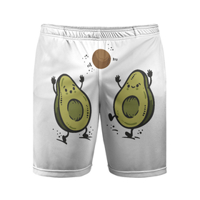Мужские шорты спортивные с принтом Любимые авокадо  в Новосибирске,  |  | авокадо | другу | любимой | любимому | парные футболки | подруге | фрукты