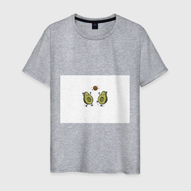 Мужская футболка хлопок с принтом Любимые авокадо  в Екатеринбурге, 100% хлопок | прямой крой, круглый вырез горловины, длина до линии бедер, слегка спущенное плечо. | авокадо | другу | любимой | любимому | парные футболки | подруге | фрукты