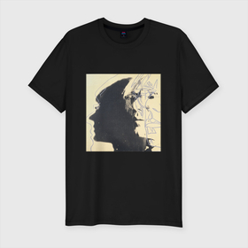 Мужская футболка хлопок Slim с принтом Andy Warhol art , 92% хлопок, 8% лайкра | приталенный силуэт, круглый вырез ворота, длина до линии бедра, короткий рукав | Тематика изображения на принте: andy | art | pop | warhol | арт | коллаж | поп | портрет | фото | художник