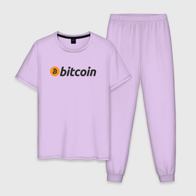 Мужская пижама хлопок с принтом Bitcoin в Белгороде, 100% хлопок | брюки и футболка прямого кроя, без карманов, на брюках мягкая резинка на поясе и по низу штанин
 | bitcoin | btc | coin | crypto | eth | ethereum | mining | satoshi nakamoto | trading | биржа | биткоин | биток | валюта | виталик бутерин | деньги | коин | крипта | криптовалюта | криптоинвестор | майнинг | сатоши | трейд | трейдер