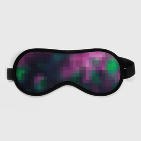 Маска для сна 3D с принтом Разноцветный геометрический уз в Курске, внешний слой — 100% полиэфир, внутренний слой — 100% хлопок, между ними — поролон |  | абстрактный | геометрический | зеленый | квадраты | клетка | клетчатый узор | молодежный | сиреневый | фиолетовый