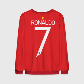 Мужской свитшот 3D с принтом Ronaldo Manchester United в Екатеринбурге, 100% полиэстер с мягким внутренним слоем | круглый вырез горловины, мягкая резинка на манжетах и поясе, свободная посадка по фигуре | cristiano ronaldo | fc | fcmu | football | football club | manchester united | red devils | sport | красные дьяволы | криштиано | криштиану роналду | манчестер юнайтед | роналдо | рональду | спорт | фк | фкмю | форма | футбол | футболист