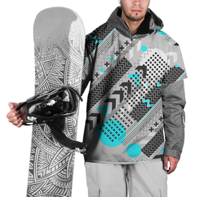 Накидка на куртку 3D с принтом Геометрическая  форма в Екатеринбурге, 100% полиэстер |  | Тематика изображения на принте: абстракция | геометрия | крестики | круги | узоры