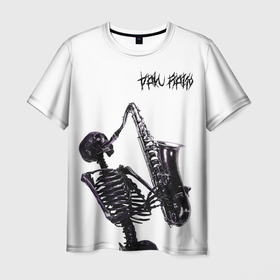 Мужская футболка 3D с принтом Daku Raito / Phonk , 100% полиэфир | прямой крой, круглый вырез горловины, длина до линии бедер | dakuraito | phonk | скелет | фонк | череп