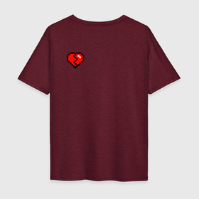 Мужская футболка хлопок Oversize с принтом Hear cracked в Санкт-Петербурге, 100% хлопок | свободный крой, круглый ворот, “спинка” длиннее передней части | hear | любовь | одиночество | разбитая любовь | разбитое | разбитое сердце | сердце | трещина