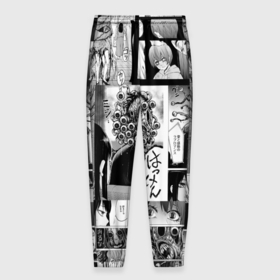 Мужские брюки 3D с принтом Девочка, которая видит это в Петрозаводске, 100% полиэстер | манжеты по низу, эластичный пояс регулируется шнурком, по бокам два кармана без застежек, внутренняя часть кармана из мелкой сетки | Тематика изображения на принте: anime | manga | mieruko chan | miko yotsuya | девочка которая видит это | комиксы | манга | мерико чан | мико ёцуя | ужас | хоррор