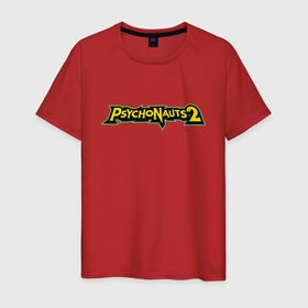 Мужская футболка хлопок с принтом Psychonauts 2  в Белгороде, 100% хлопок | прямой крой, круглый вырез горловины, длина до линии бедер, слегка спущенное плечо. | brain | games | psychonaunts | xbox | xbox game | иллюстрация