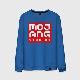 Мужской свитшот хлопок с принтом Mojang Studios в Рязани, 100% хлопок |  | gamers | games | microsoft | minecraft | mojang | xbox | иллюстрация | логотип