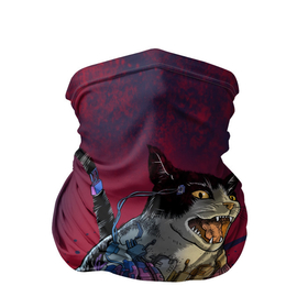 Бандана-труба 3D с принтом CYBERCAT | КИБЕРКОТ (Z) в Екатеринбурге, 100% полиэстер, ткань с особыми свойствами — Activecool | плотность 150‒180 г/м2; хорошо тянется, но сохраняет форму | 2077 | cat | cats | cyber cat | meow | кибер кот | киберкот | кот | котик | котики | коты | кошка | кошки | красивая кошка | мяу