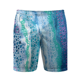 Мужские шорты спортивные с принтом Водопад красочной пены ,  |  | Тематика изображения на принте: абстракция | акварель | вода | водопад | водопад красочной пены | круги | кругляшки | пена | пузыри | пузырь | узор