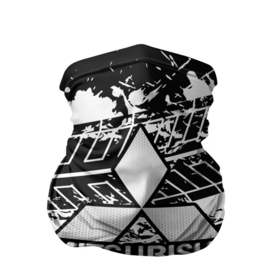 Бандана-труба 3D с принтом MITSUBISHI СЛЕДЫ ШИН в Белгороде, 100% полиэстер, ткань с особыми свойствами — Activecool | плотность 150‒180 г/м2; хорошо тянется, но сохраняет форму | mitsubishi | авто | автомобиль | лого | логотип | митсубиси | митсубиши | текстура