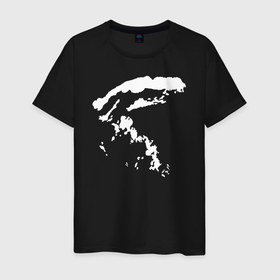 Мужская футболка хлопок с принтом Острова в Кировске, 100% хлопок | прямой крой, круглый вырез горловины, длина до линии бедер, слегка спущенное плечо. | вектор | острова | рисунок | тучи | узор