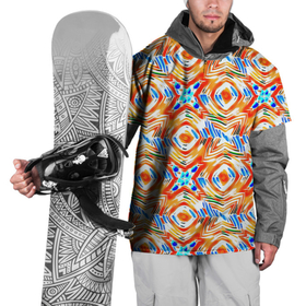 Накидка на куртку 3D с принтом Летний абстрактный узор  в Тюмени, 100% полиэстер |  | абстрактный | детский | желтый | красочный узор | креативный | летний | пляжный | солнечный