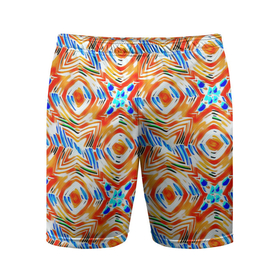 Мужские шорты спортивные с принтом Летний абстрактный узор  в Тюмени,  |  | абстрактный | детский | желтый | красочный узор | креативный | летний | пляжный | солнечный
