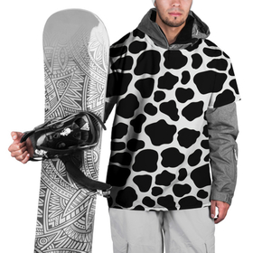 Накидка на куртку 3D с принтом Пятна Далматинца  в Новосибирске, 100% полиэстер |  | 101 далматинец | dalmations | далматин | мраморный окрас | черно белые пятна | черное на белом