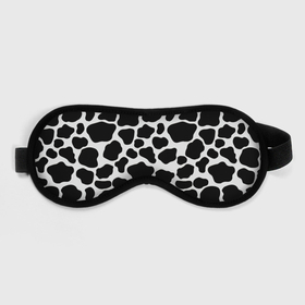 Маска для сна 3D с принтом Пятна Далматинца  в Белгороде, внешний слой — 100% полиэфир, внутренний слой — 100% хлопок, между ними — поролон |  | 101 далматинец | dalmations | далматин | мраморный окрас | черно белые пятна | черное на белом