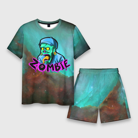 Мужской костюм с шортами 3D с принтом ZOMBIE ,  |  | зомбаки | зомби | зомби апокалипсис | конец света | мертвец | труп | ужасы