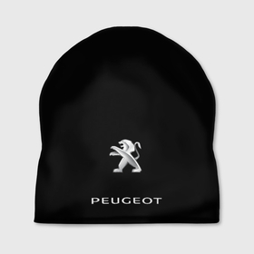 Шапка 3D с принтом Puegeot  logo в Новосибирске, 100% полиэстер | универсальный размер, печать по всей поверхности изделия | peugeot  508 | peugeot 206 | peugeot 207 | peugeot 308 | peugeot 408 | peugeot logo | puegeot | пежо | пежо логотип | пижо | пижо логотип