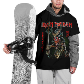 Накидка на куртку 3D с принтом Iron Maiden, Senjutsu в Санкт-Петербурге, 100% полиэстер |  | iron maiden | senjutsu | айрон мейден | группы | музыка | рок | самурпй | хеви метал | череп