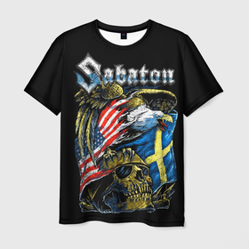 Мужская футболка 3D с принтом Sabaton , 100% полиэфир | прямой крой, круглый вырез горловины, длина до линии бедер | Тематика изображения на принте: heavy metal | heroes | sabaton | the great war | the last stand | группы | метал | музыка | сабатон | хэви метал
