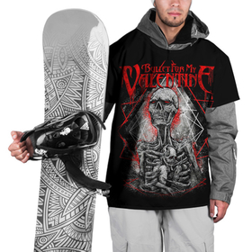Накидка на куртку 3D с принтом Bullet For My Valentine в Петрозаводске, 100% полиэстер |  | bfmv | bullet for my valentine | metal | rock | группы | метал | музыка | рок | трэш