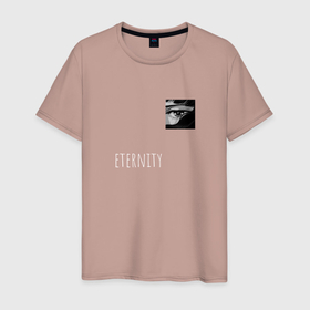 Мужская футболка хлопок с принтом Eternity в Тюмени, 100% хлопок | прямой крой, круглый вырез горловины, длина до линии бедер, слегка спущенное плечо. | аниме | лето | модно | осень | эстетично