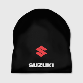 Шапка 3D с принтом SUZUKI - Красный логотип в Петрозаводске, 100% полиэстер | универсальный размер, печать по всей поверхности изделия | suzuki | suzuki bandit | suzuki gsx r | suzuki ignis | suzuki jimny | suzuki kizashi | suzuki moto | suzuki splash | suzuki swift | suzuki sx4 | suzuki vitara | лого | логотип | сузуки | сузуки бандит | сузуки красный логотип | сузуки мото
