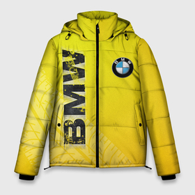 Мужская зимняя куртка 3D с принтом BMW СЛЕДЫ ШИН | БМВ в Новосибирске, верх — 100% полиэстер; подкладка — 100% полиэстер; утеплитель — 100% полиэстер | длина ниже бедра, свободный силуэт Оверсайз. Есть воротник-стойка, отстегивающийся капюшон и ветрозащитная планка. 

Боковые карманы с листочкой на кнопках и внутренний карман на молнии. | bmw | авто | автомобиль | бмв | логотип | марка | машина | надпись | текстура