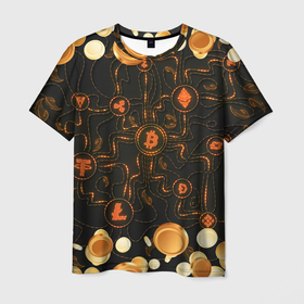 Мужская футболка 3D с принтом Криптовалюта | Crypto (Z) в Белгороде, 100% полиэфир | прямой крой, круглый вырез горловины, длина до линии бедер | binance coin | bitcoin | blockchain | btc | cardano | crypto | ethereum | litecoin | polkadot | tether | xrp | биткоин | блокчейн | валюта | деньги | криптовалюта | майнер | майнинг | цифровая валюта | цифровое золото | эфир